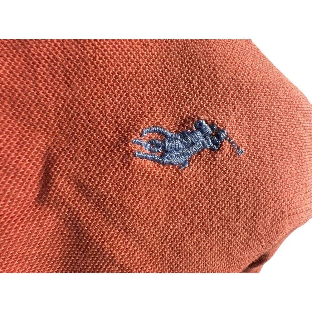 Polo Ralph Lauren Short Sleeve Shirt Size 4XB Orange Pony‎ Preppy Classic #IJ8